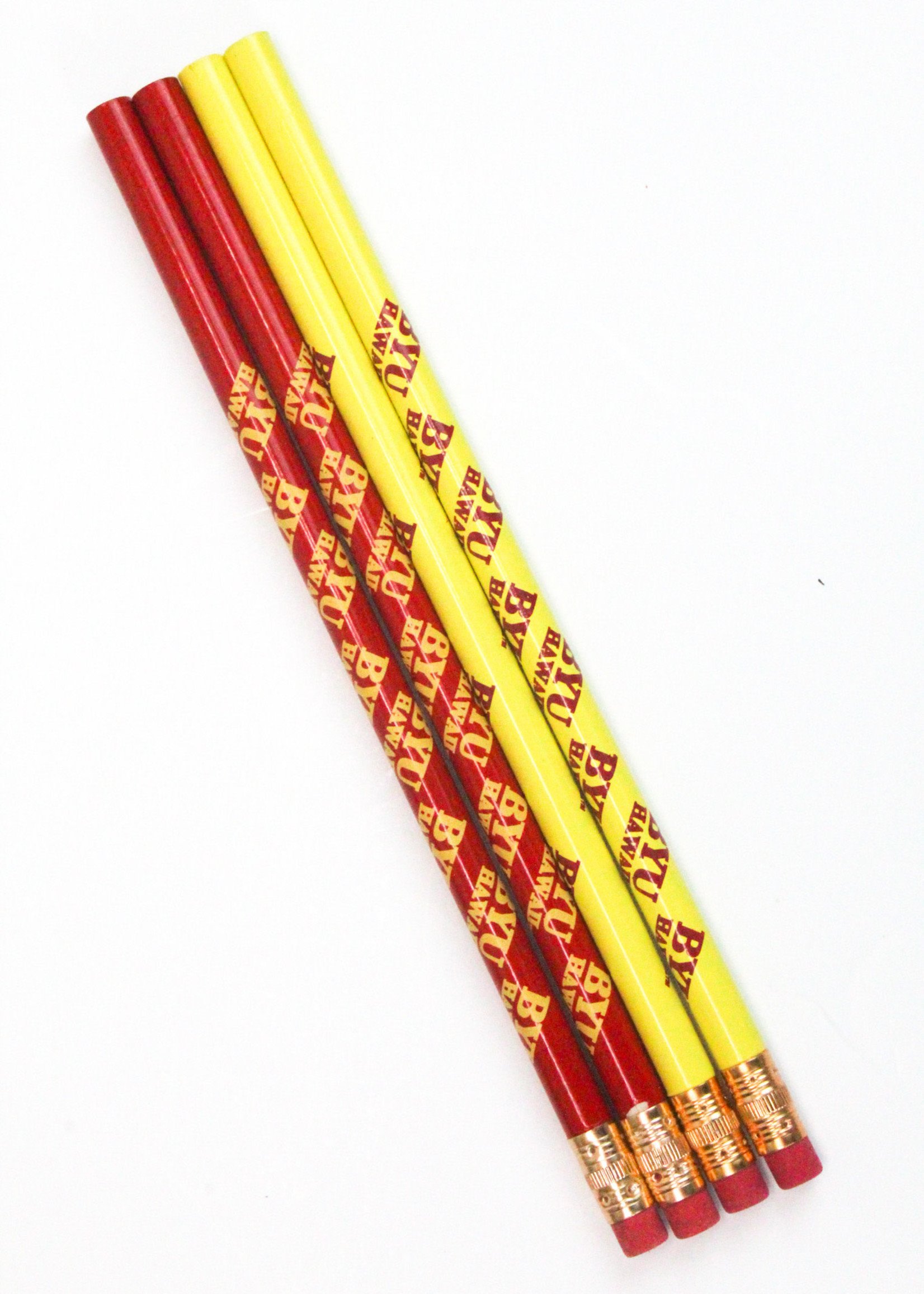 Pencils in a Pack Of 4, BYUH Logo