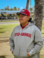 DISC BYU-Hawaii Zip Up Hoodie Graphite