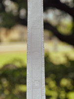 Laie Temple White Neck Tie  With Designs