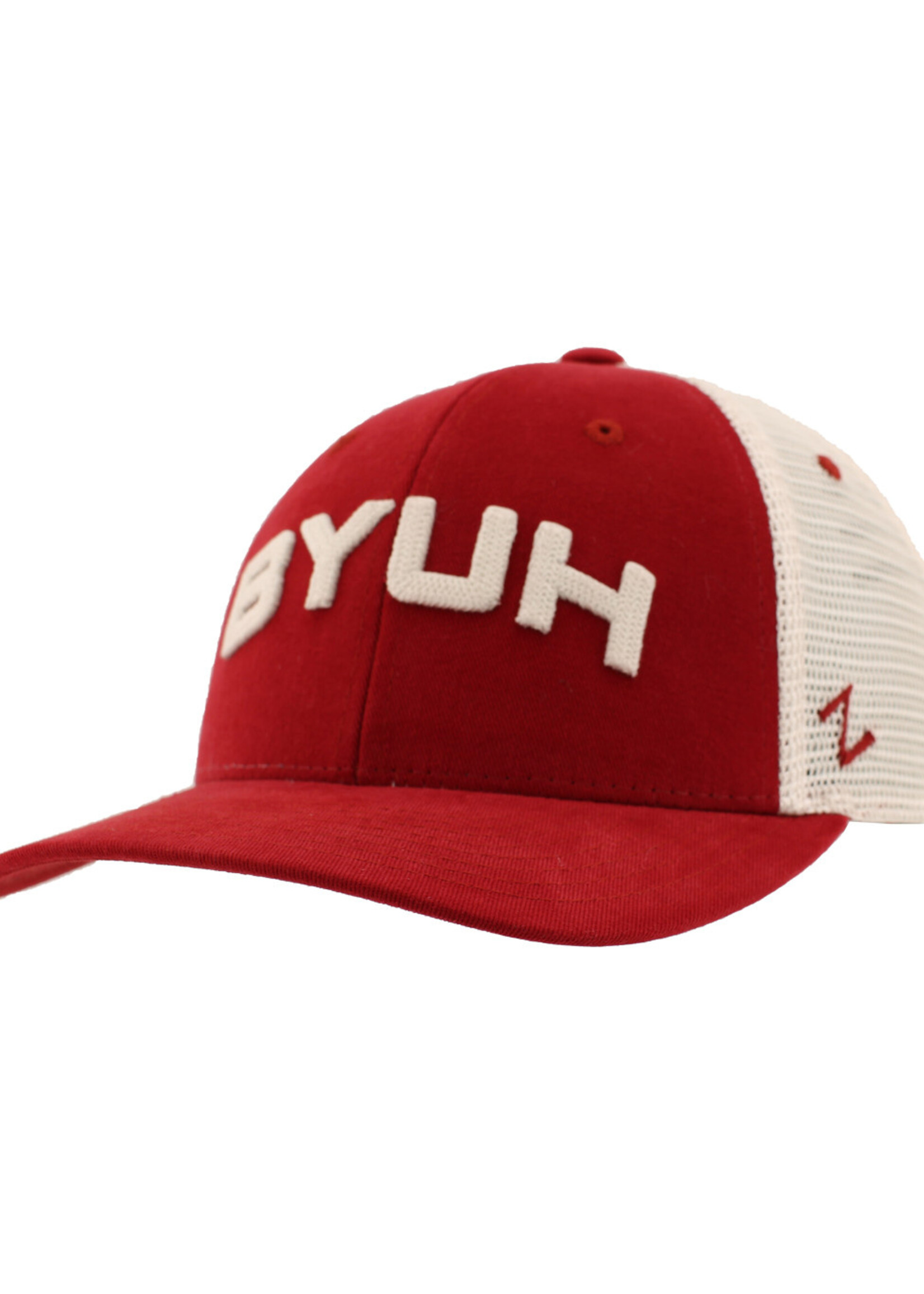 Zephyr BYUH Cardinal Brushed Cotton Trucker - BYUH Store