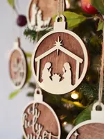 Wooden Christmas Ornament-