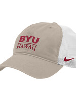 Nike Nike Stone With Cardinal Logo BYU-Hawaii Washed Trucker Hat