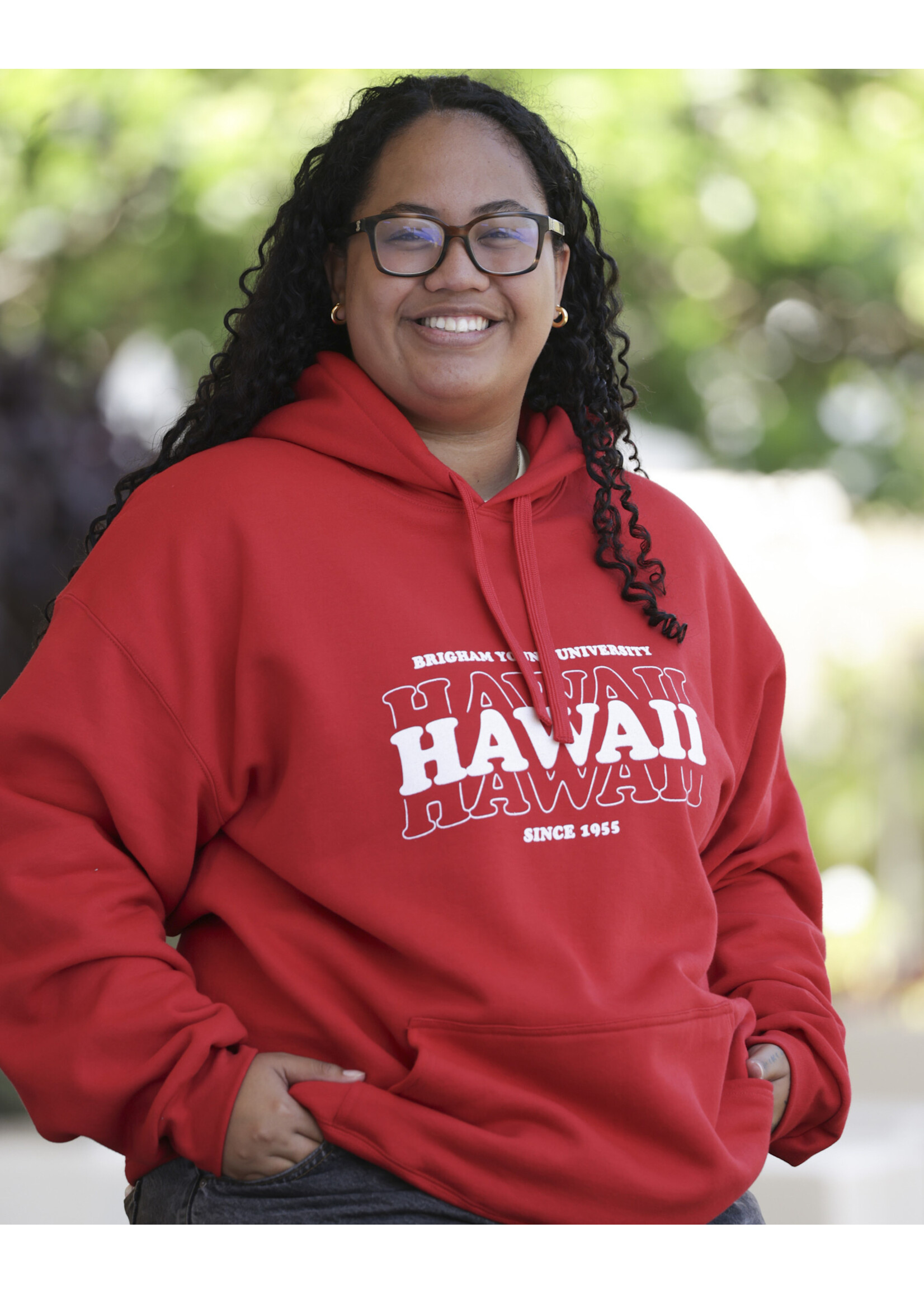 Gildan Blocked Monogram Hoodie -