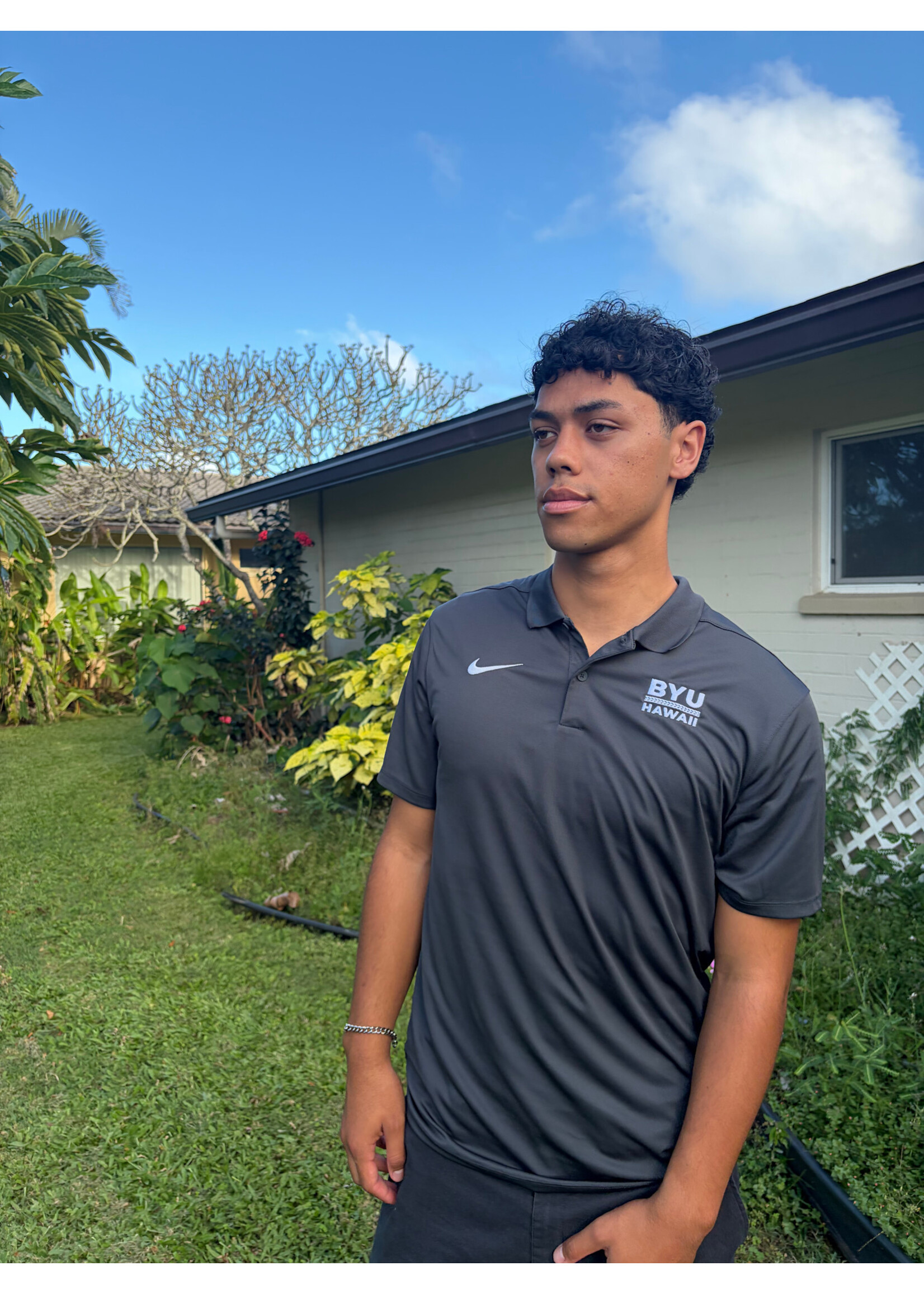 Nike Nike Victory Solid Polos Anthracite Polynesian logo -