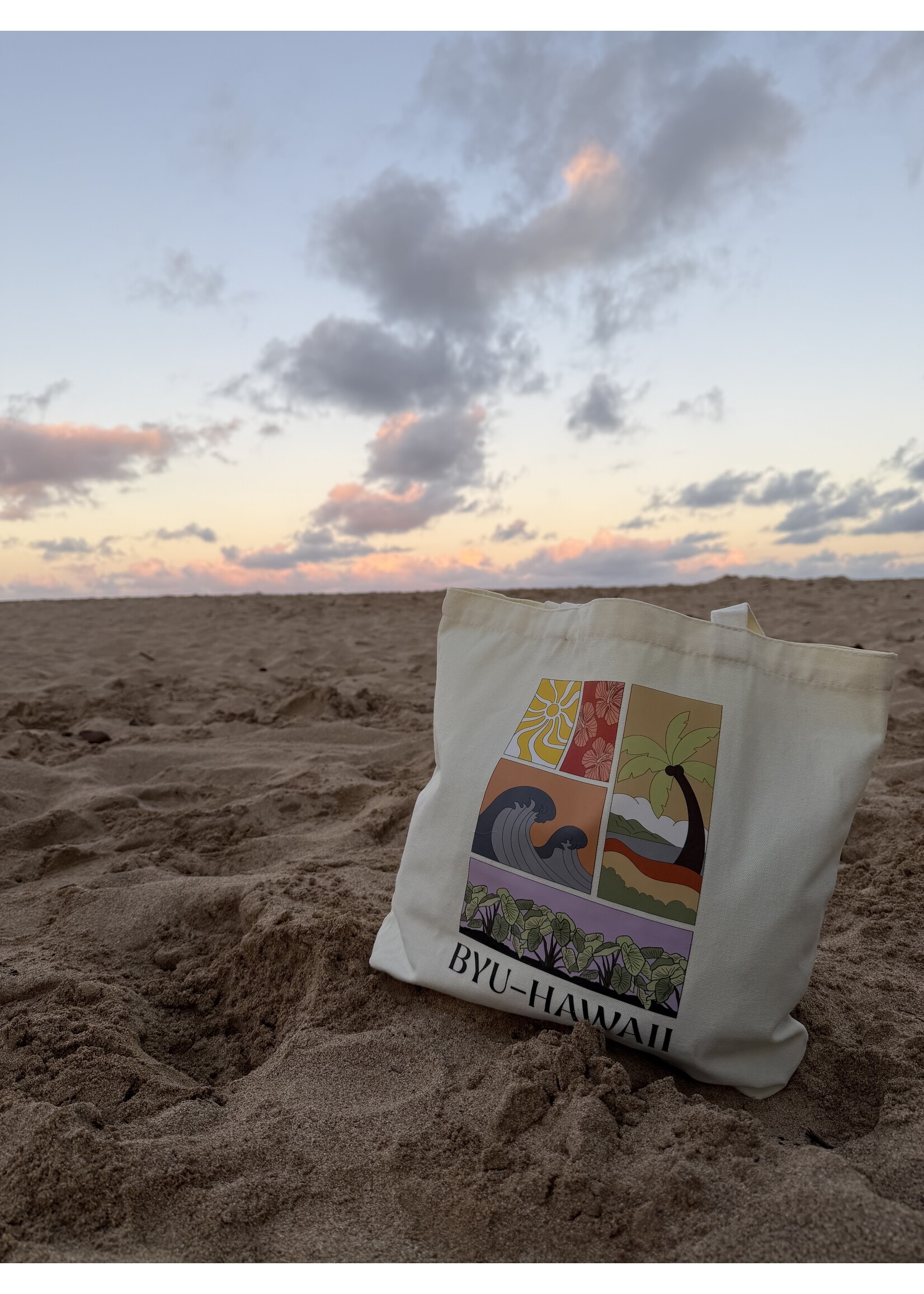 BYU-Hawaii Vintage Island Tote Bag