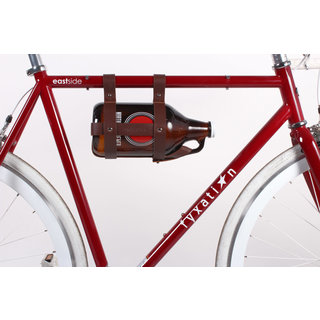 LEATHER GROWLER HOLDER BROWN