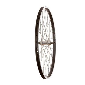 Wheel Shop, Rear 26" Wheel, 36H Black Ally Duble Wall Ev E Tur 19/ Silver Frmula FM-31 QR FW Hub, Stainless Spkes
