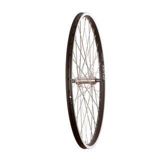 Wheel Shop, Rear 26" Wheel, 36H Black Ally Duble Wall Ev E Tur 19/ Silver Frmula FM-31 QR FW Hub, Stainless Spkes