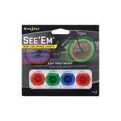 Light Nite Ize See'Em Spoke Lights Assorted 4/Pack