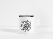 Trek Bikes & Coffee Mug 14oz White