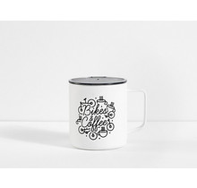 Trek Bikes & Coffee Mug 14oz White