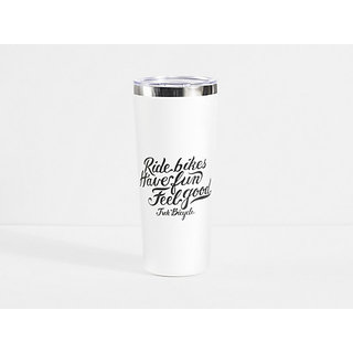 Trek Ride Bikes Have Fun Feel Good Tumbler 20oz White