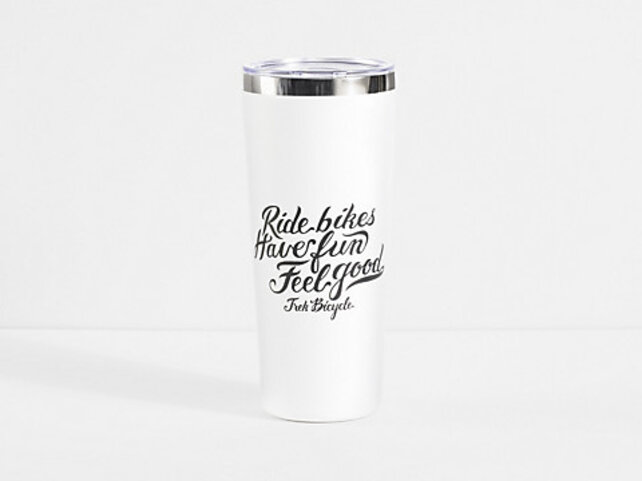 Trek Ride Bikes Have Fun Feel Good Tumbler 20oz White