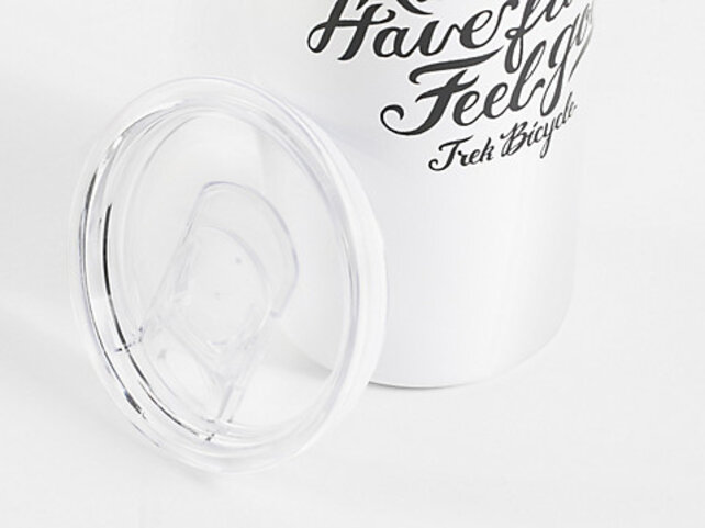 Trek Ride Bikes Have Fun Feel Good Tumbler 20oz White