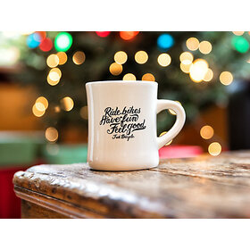 Trek Mug, Diner Ride Bikes Have Fun - White