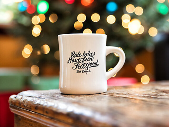 Trek Mug, Diner Ride Bikes Have Fun - White