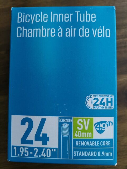 49N Tube 24 X 1.95 - 2.40 Schrader (35) 160020-14