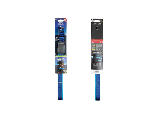 Nite Ize NiteDog X-Large Rechargeable LED Collar - Blue