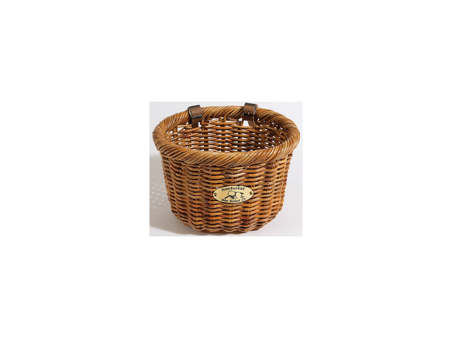 Nantucket Cisco Basket 14in (l) x 11in (w) x 9.5in (h) - Brown