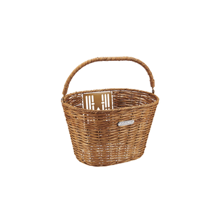 Electra Basket Rattan QR Front Natural Tan