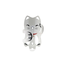 PDW Lucky Cat Water Bottle Cage - White