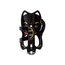 PDW Lucky Cat Water Bottle Cage - Black