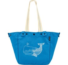 Electra Basket Tote Bag Whale Blue