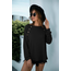 Waffle Knit Button Long Sleeve