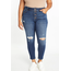Plus Distressed Skinny Jean - Dark Wash