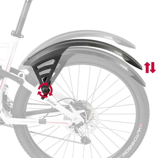 Zefal Deflector RS75 - Rear fender 27.5 - 29", Black Zefal Deflector RS75 - Rear fender 27.5 - 29", Black