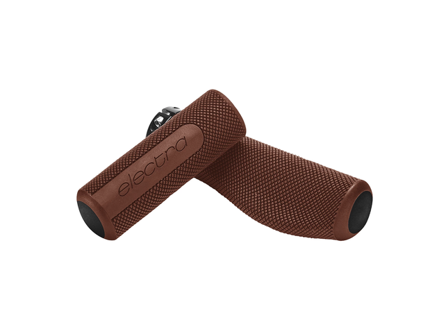 Electra Townie Kraton Ergo Long & Short Grips Brown Electra Townie Kraton Ergo Long & Short Grips Brown