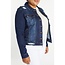 PLUS Distressed Jean Jacket - Dark Wash