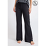 French Terry Flared Silhouette Pants - Black