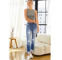 Kancan Florence Mid Rise Super Skinny Jeans