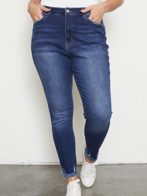 Kancan Journey Ultra High Rise Ankle Skinny Jeans - Plus
