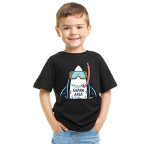 Kids Shark Area Tee - Black