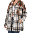 Kristen Plaid Shacket - Camel N Rust
