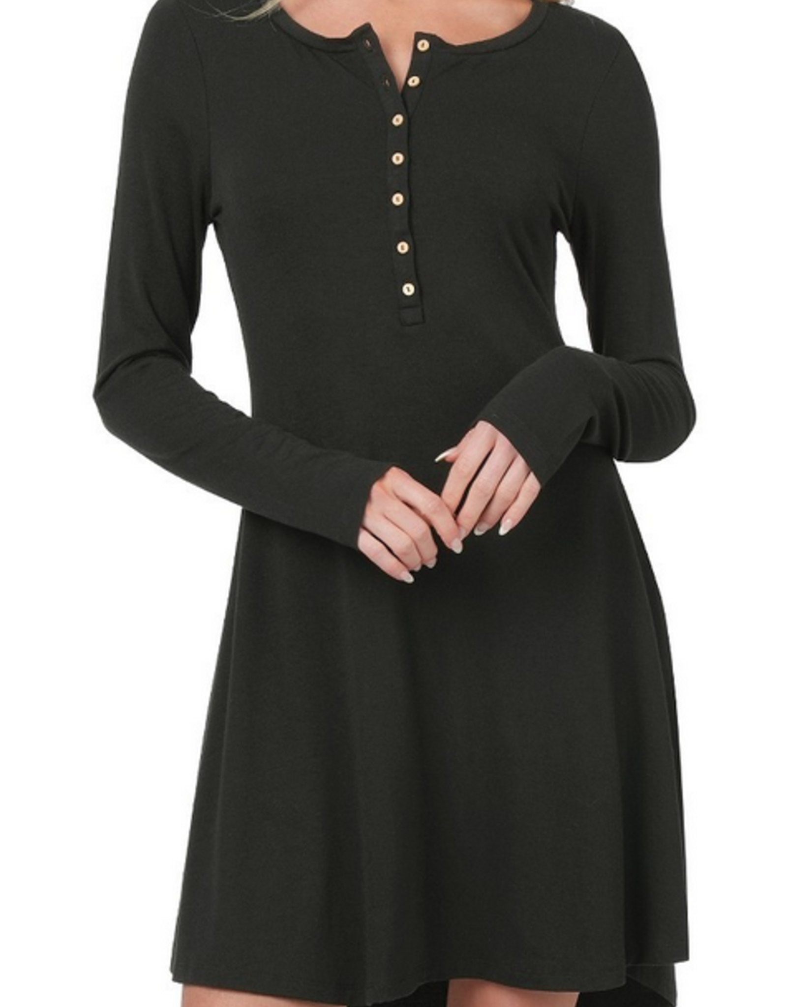 Georgina Dress Midi - Black