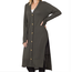 PLUS Kyra Long Ribbed Cardigan - Ash Grey
