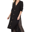 Kyra Long Ribbed Cardigan - Black
