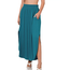 Raina Smocked Waist Skirt - Teal