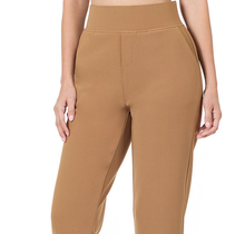 Melanie 7/8 Dress Pants- DK Camel