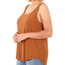 Plus Zara Round Neck Thick Strap Tank