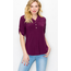 Samira Button Roll Tab Top Beet