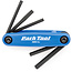 Park Tool, AWS-9.2, Folding screwdriver/ hex wrench set, 4mm, 5mm, 6mm, Flat blade and T25