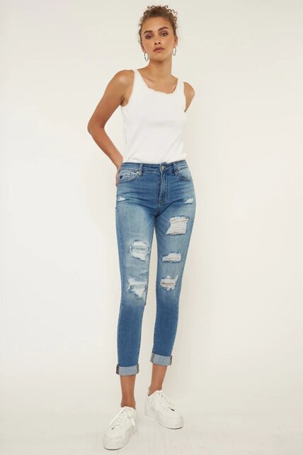 Kancan Caroline Mid Rise Ankle Skinny Jean Kancan Caroline Mid Rise Ankle Skinny Jean