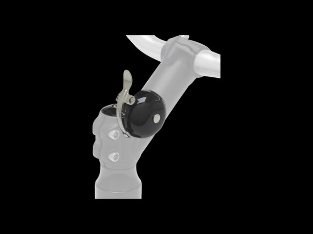 Mirrycle Incredibell Striker Bike Bell - Black Mirrycle Incredibell Striker Bike Bell - Black