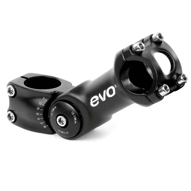 EVO, Compact, Stem, Diameter: 31.8mm, Length: 110mm, Steerer: 1-1/8'', Black EVO, Compact, Stem, Diameter: 31.8mm, Length: 110mm, Steerer: 1-1/8'', Black
