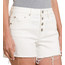 Aurora Button Fly Jean Short - White