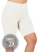 Myra Biker Short Ivory